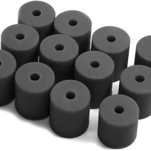 12 Pack Silicone Solid Bed Mounts for 3D Printer, Heatbed Leveling Parts Silicone Leveling Column Heat-Resistant Silicone-Buffer Stable Hotbed Tool, (3X 0.63inch+9X 0.7inch)