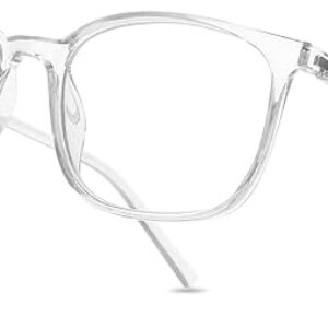 Gaoye Blue Light Blocking Glasses Women/Men, Computer Gaming Fake Eyeglasses Anti UV Ray-Spring Hinge (Clear)