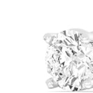 Gilded Lab-Grown Diamond Stud Earrings for Women, Round Cut, 4-Prong, Push Back, 925 Sterling Silver or Gold-Plated, F Color SI1