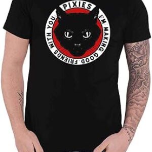 Pixies T Shirt Tame Band Logo Official Mens Black Size S