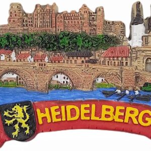 Heidelberg Germany 3D Fridge Magnet Souvenir Gift,Resin Handmade Heidelberg Refrigerator Magnet Home & Kitchen Decoration Collection