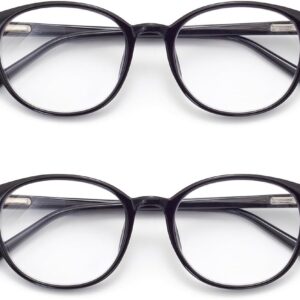 Blue Light Blocking Glasses Round Women Men Computer Glasses Anti Eye Strain/UV/Glare Gaming Glasses