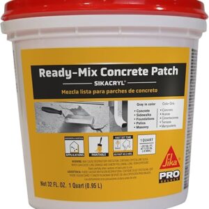 Sika – Sikacryl – Gray – Ready-Mix Concrete Patch – for Repairing spalls and Cracks in Concrete and Masonry – Textured – 1 qt