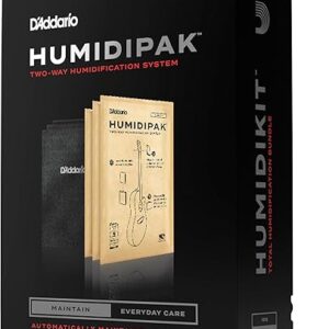 D’Addario Accessories Guitar Humidifier System – Humidipak Maintain Kit – Automatic Humidity Control System – Maintenance-Free, Two-Way Humidity Control System For Guitars