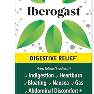 Iberogast Softgels, Herbal Relief of Stomach Upsets: Occasional Indigestion, Bloating, Gas, Nausea, Upset Stomach; 6-Herb Blend with Iberis Amara, Peppermint, Licorice, Lemon Balm; 30ct