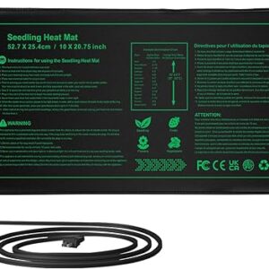 NAMOTEK Seedling Heat Mat, 10″ x 20.76″ Waterproof Plant Heating Mat, Warm Hydroponic Heating Pad for Indoor Home Gardening Seed Starter,Germination, Greenhouse