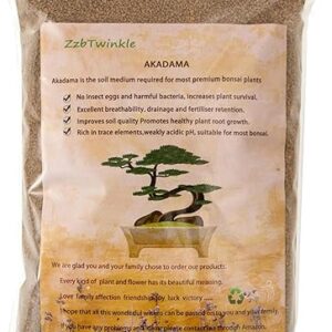 6 lb Fine Grain Japanese Super Hard Akadama Bonsai Soil (1-2mm) for cuttings, Aquatic Plant Soil, Cultivating seedlings and Miniature Bonsai