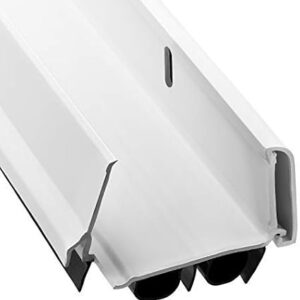 Adjustable Double Bubble Door Sweep – White