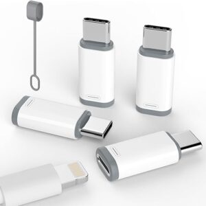 4 Pack Lightning to USB C Adapter