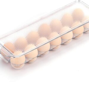Clear Egg Holder with Lid for Fridge