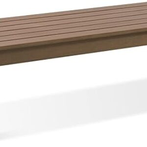 Psilvam Knight Outdoor Backless Bench (Brown)