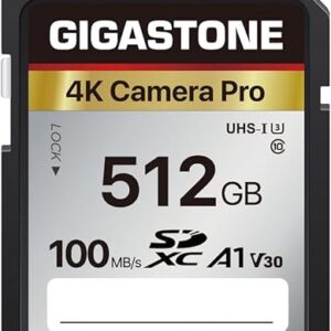 GIGASTONE 512GB 4K Memory Card – A1 V30