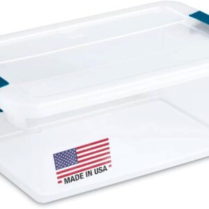 Tribello Stackable Clear Storage Bins (15Qt)