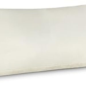Bedsure 20×54 Inch Ivory Satin Body Pillow Cover