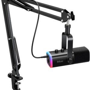 FIFINE RGB XLR/USB Gaming Microphone Set
