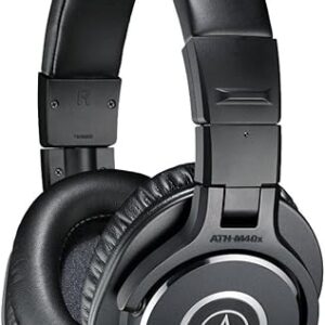 Audio-Technica ATH-M40x Studio Headphones, Black