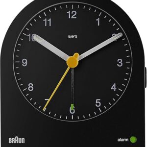 Braun Classic Black Analog Alarm Clock