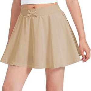 Girls’ Casual Mini Skorts with Pockets