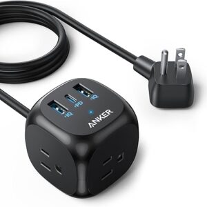 Anker 20W USB C Power Strip with 3 Outlets