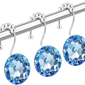 Blue Diamond Shower Curtain Hooks – 12 Pack