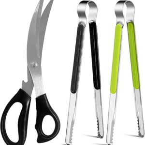 Multipurpose Kitchen Scissors and Tongs Set