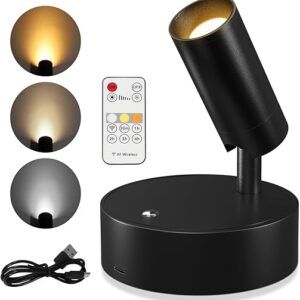 Rechargeable Wireless LED Spotlight with Remote