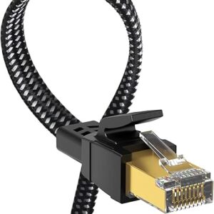 20 ft Cat 8 Ethernet Cable, 40Gbps
