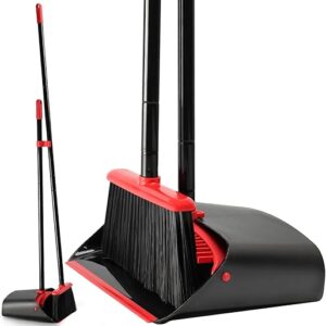 TreeLen Upright Broom and Dustpan Set