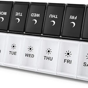 Weekly Large Pill Organizer AM PM