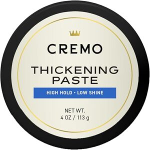 Cremo Men’s High Hold Hair Paste, 4 Oz