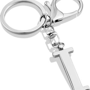 Gold Alphabet Letter Keychain for Women