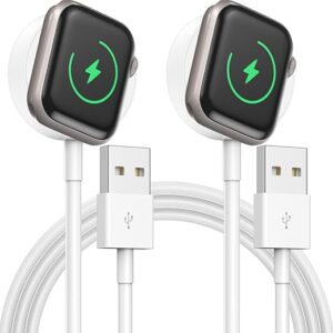 2-Pack 3.3ft Magnetic Apple Watch Charger