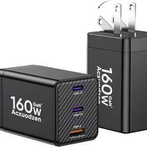 2 Pack 160W GaN USB C Charger