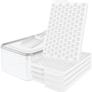 WIBIMEN Mini Ice Cube Trays – 4 Pack