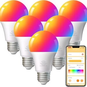 TJOY Smart WiFi LED Bulbs 9W, 6 Pack