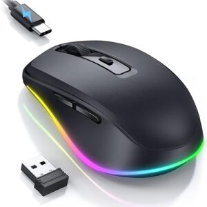 PEIOUS Rechargeable Wireless LED Mouse Jiggler