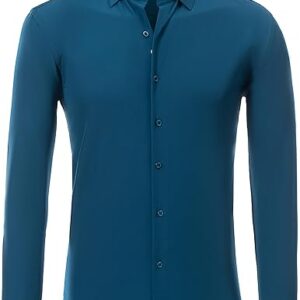 Men’s Slim Fit Long Sleeve Dress Shirt