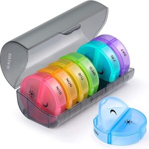 Sukuos Large 7-Day Pill Organizer AM/PM
