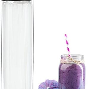 13.5 Inch Black Acrylic Straw Holder