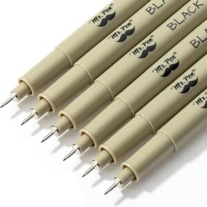 Mr. Pen 0.25mm Black Micro Pens, 6 Pack