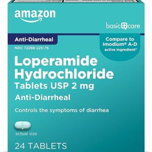 Amazon Basic Care Loperamide 2 mg Tablets
