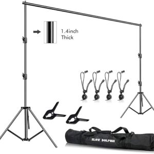 SLOW DOLPHIN 12ft Heavy Duty Backdrop Stand