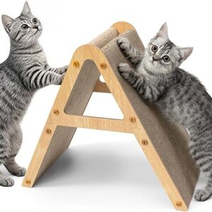 Dual-Sided A-Frame Cat Scratching Board
