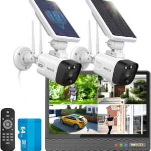 Wireless Solar Battery Outdoor Security Camera System