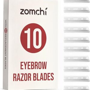 Set of 10 Precision Eyebrow Razor Blades