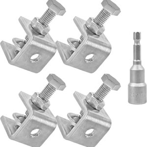 304 Stainless Steel Mini C-Clamps, 4-Pack