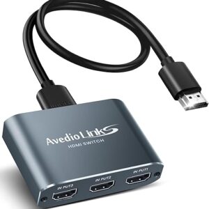 4K HDMI Switch 3×1 with Cable