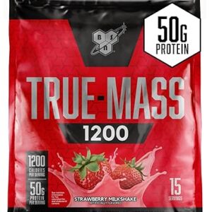 BSN TRUE-MASS Strawberry Weight Gainer, 10.25 lb