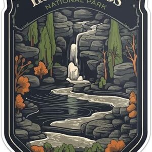 Hot Springs National Park Waterproof Sticker