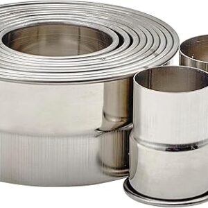 Winco 11-Piece Stainless Steel Cookie Cutter Set